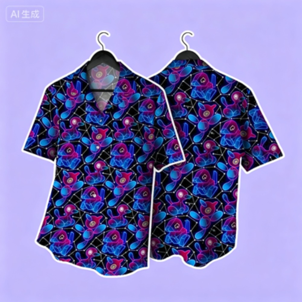 Custom Star Map - Camiseta de Manga Corta con Estampado