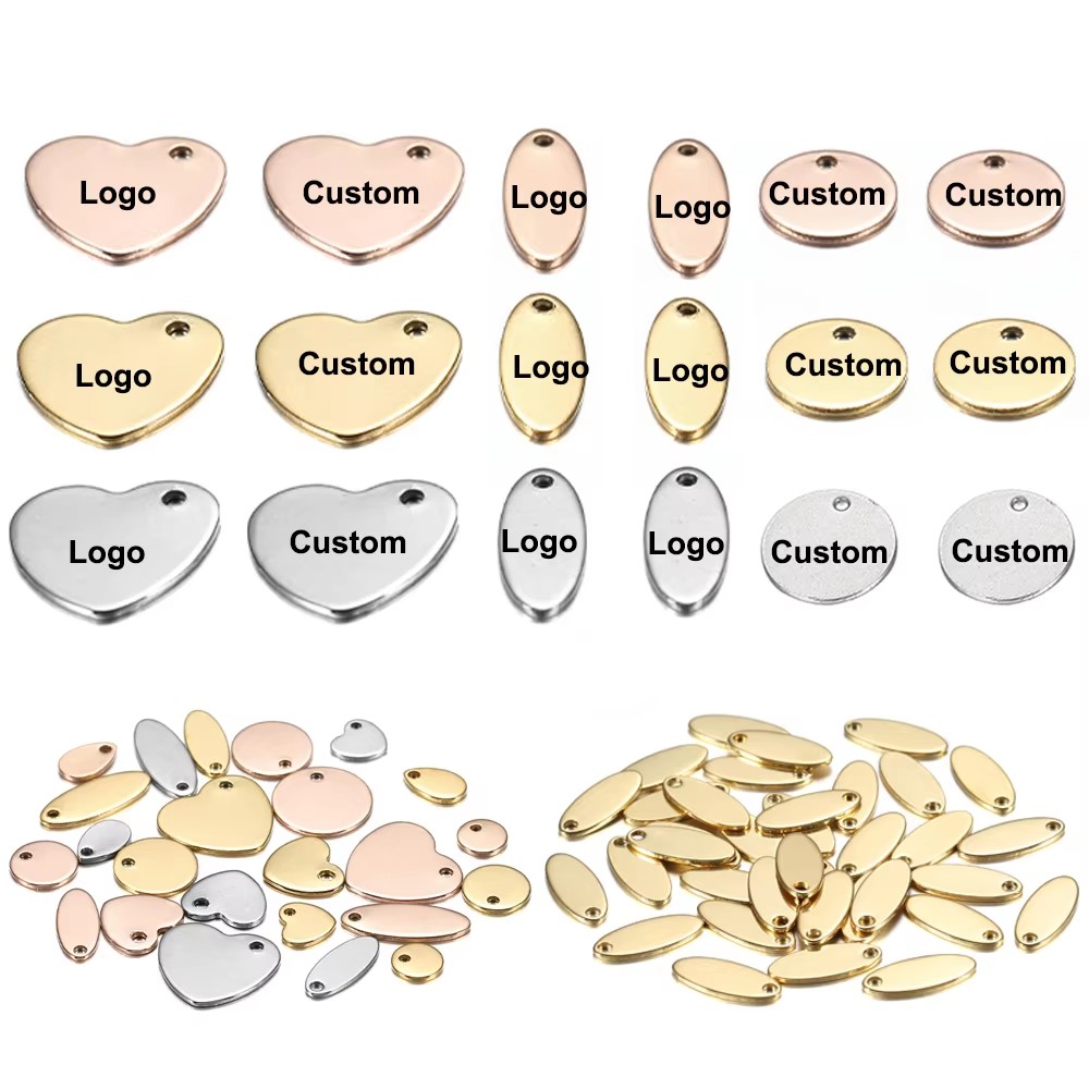 Pet Portrait Custom - 100 unids/lote logotipo grabado láser personalizado