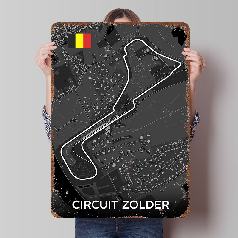 Custom Map Poster - Mapa de circuito de carreras, póster