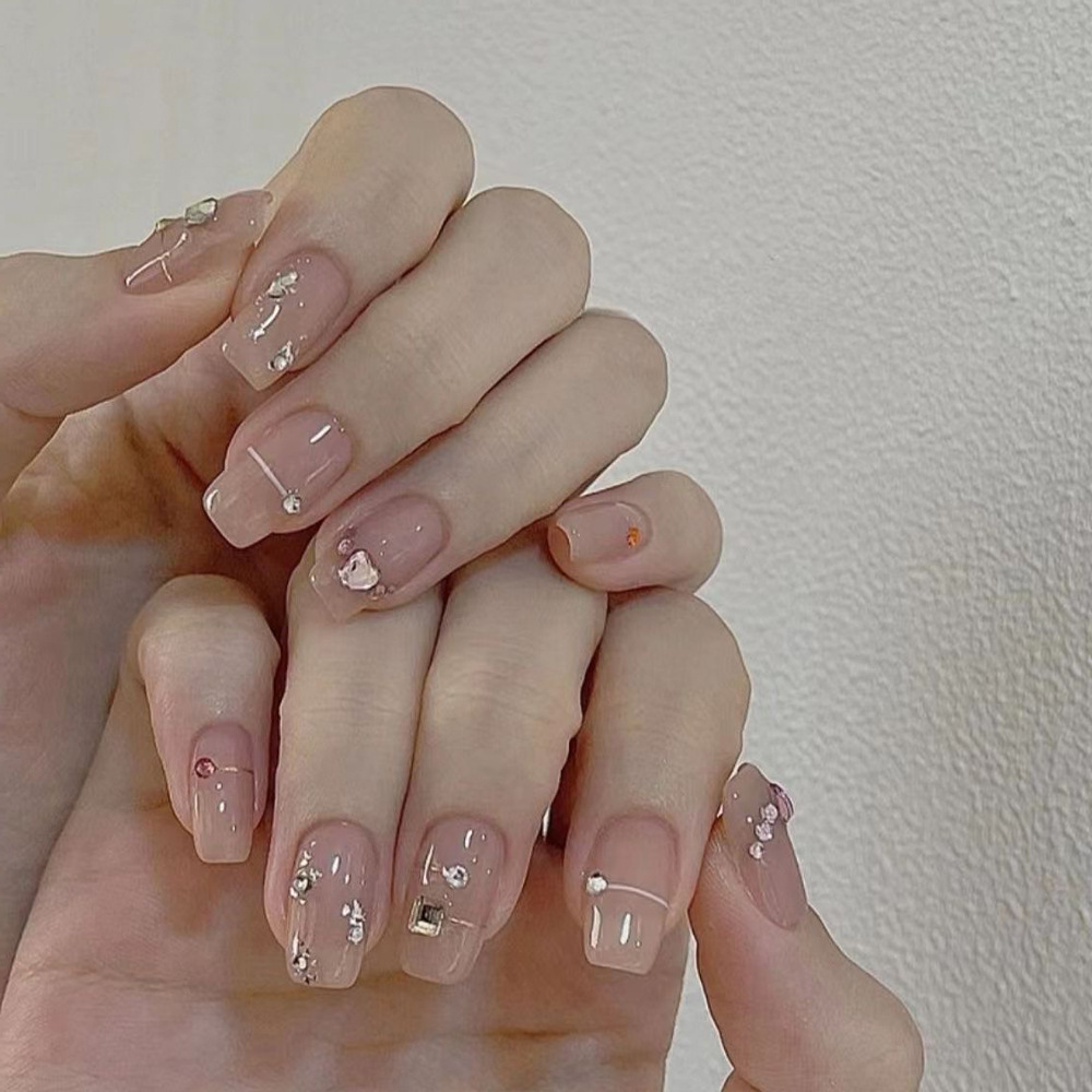 24 Uds. Uñas Postizas con Efec - Pressed Flower Art reseña y precio